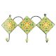 Pea Green Sunflower Ceramic Tile Wall Hook